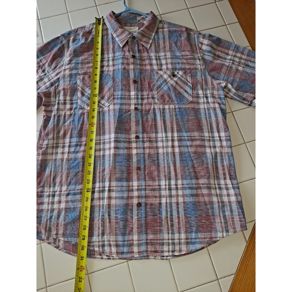Weatherproof Vintage short sleeve button up collar shirt plaid size XL - Picture 12 of 14